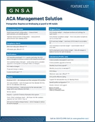 Oregon ACA Management Features