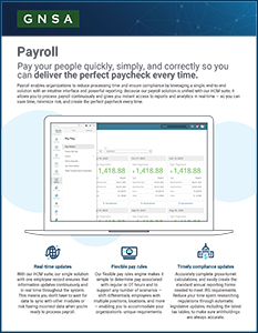 Payroll Product Profile Cover Image