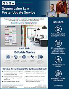 Oregon Labor Law Poster Service Cover Image