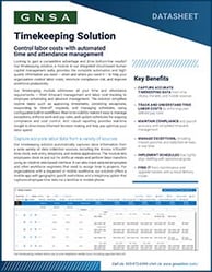 Timekeeping Solution Datasheet Cover Image