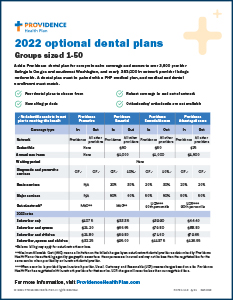 Providence - Optional Dental Plans Cover