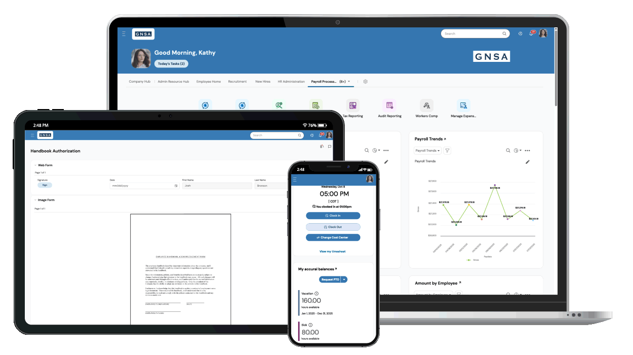 GNSA Portland Payroll and HR Dashboard GIF